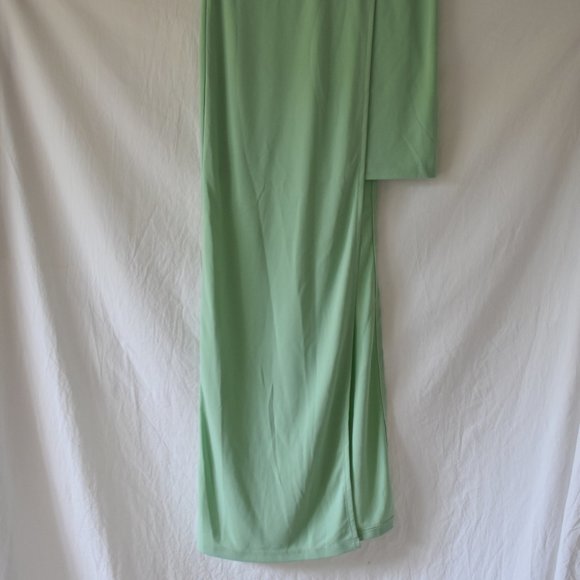 ASOS Mint Green Asymmetrical One Shoulder Dress - Picture 6 of 8